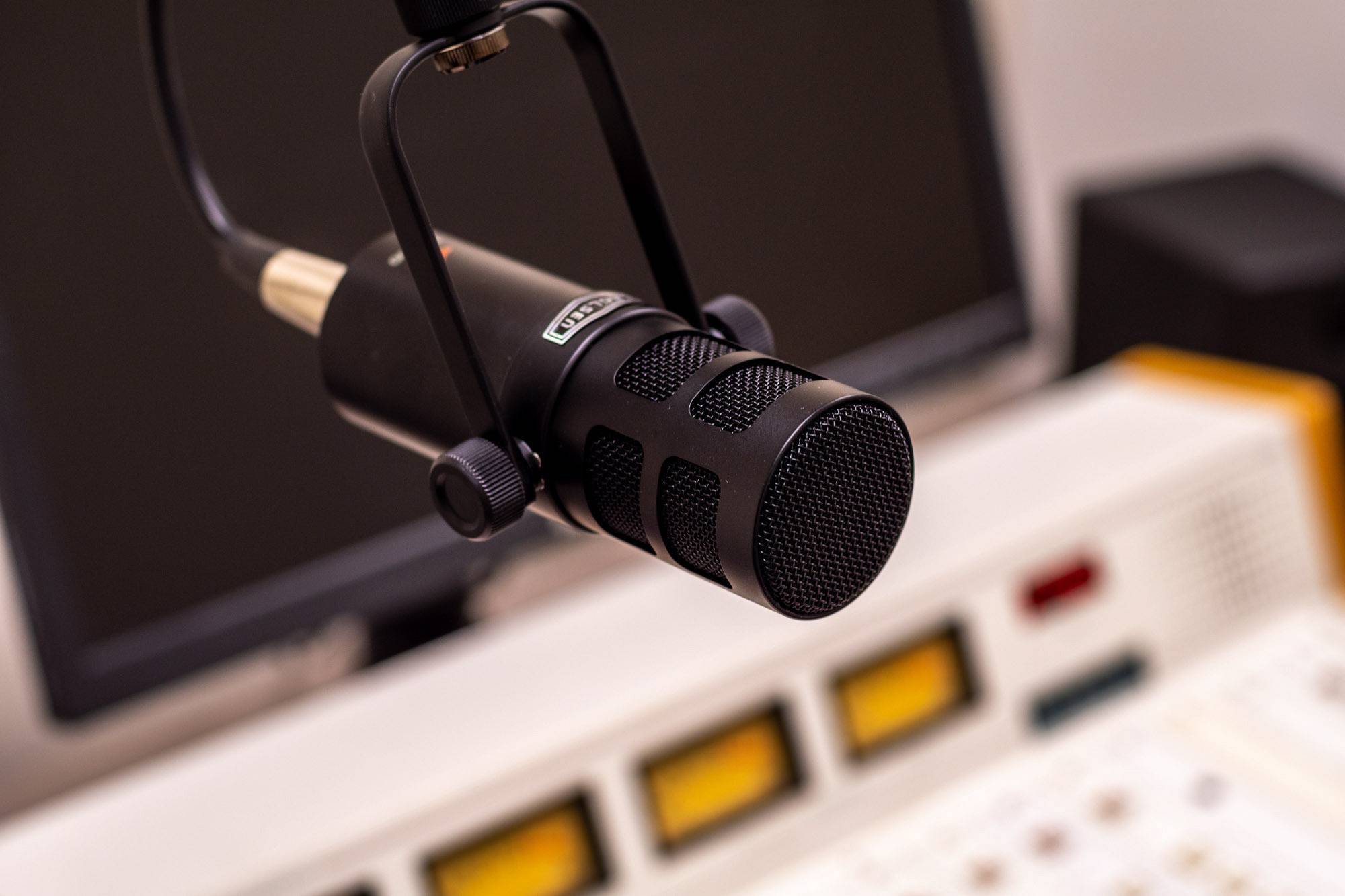 Microphone in studio